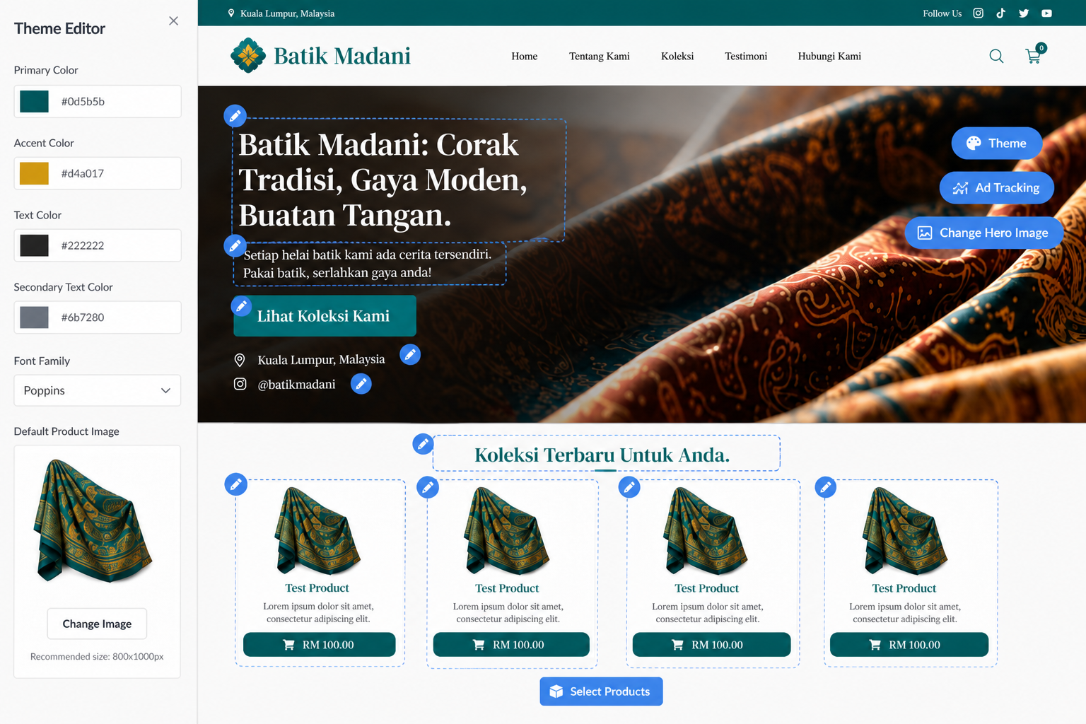 Visual Store Editor